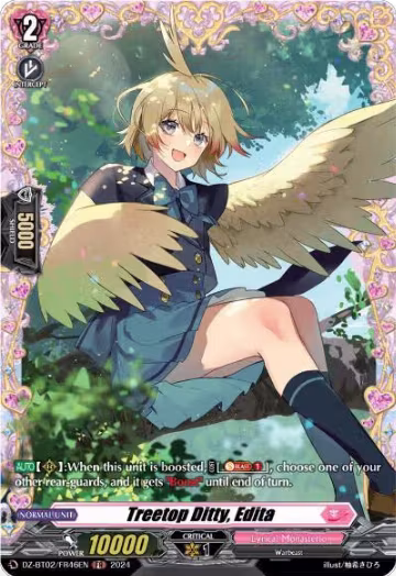 Treetop Ditty, Edita (FR) (DZ-BT02/FR46EN), DZ-BT02: Illusionless Strife — Vanguard card price
