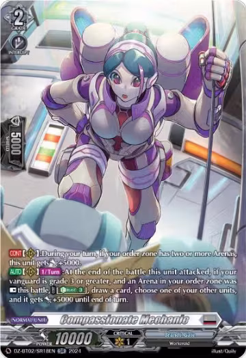 Compassionate Mechanic (SR) (DZ-BT02/SR18EN), DZ-BT02: Illusionless Strife — Vanguard card price