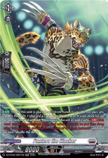 Pantera the Slasher (SR) (DZ-BT02/SR21EN), DZ-BT02: Illusionless Strife — Vanguard card price