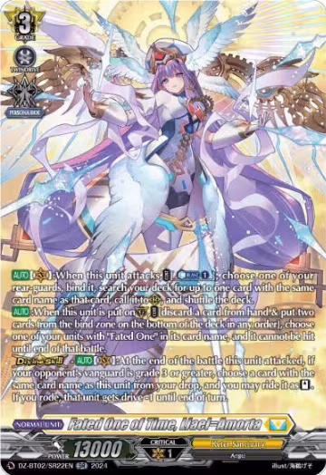 Fated One of Time, Liael=Amorta (SR) (DZ-BT02/SR22EN), DZ-BT02: Illusionless Strife — Vanguard card price