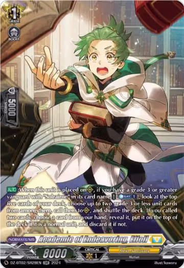 Academic of Endeavoring, Effoll (SR) (DZ-BT02/SR28EN), DZ-BT02: Illusionless Strife — Vanguard card price
