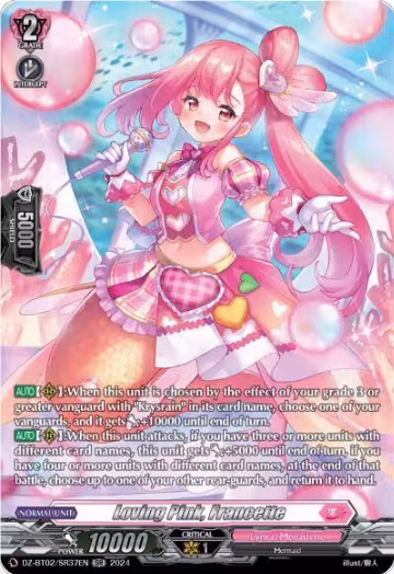 Loving Pink, Francette (SR) (DZ-BT02/SR37EN), DZ-BT02: Illusionless Strife — Vanguard card price