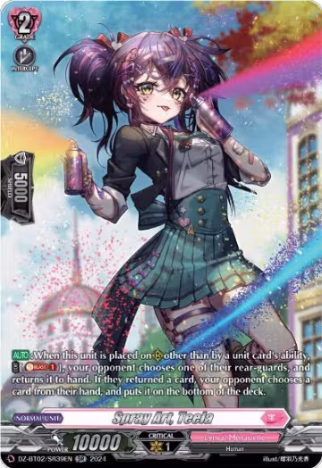 Spray Art, Teela (SR) (DZ-BT02/SR39EN), DZ-BT02: Illusionless Strife — Vanguard card price