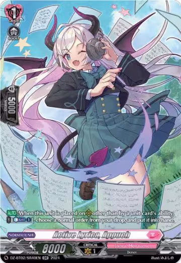 Active Lyrica, Appuch (SR) (DZ-BT02/SR40EN), DZ-BT02: Illusionless Strife — Vanguard card price