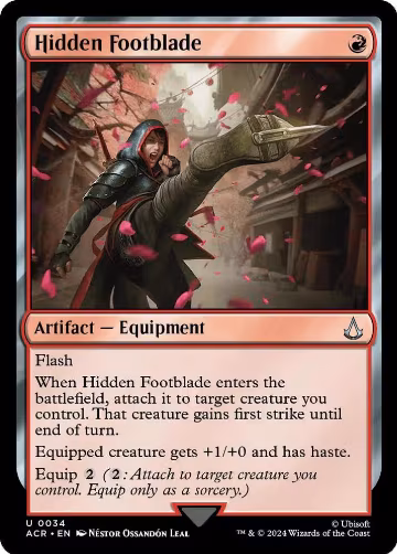 Hidden Footblade (34), Universes Beyond: Assassin's Creed — Magic card price