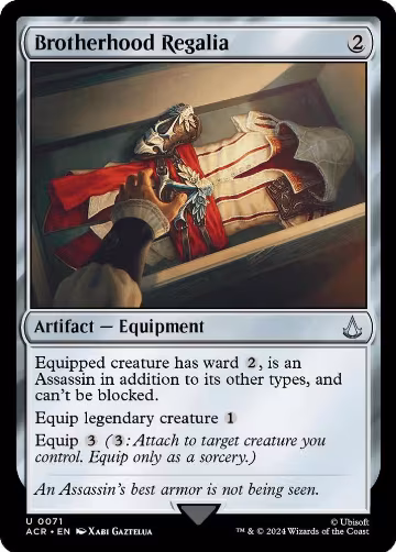 Brotherhood Regalia (71), Universes Beyond: Assassin's Creed — Magic card price