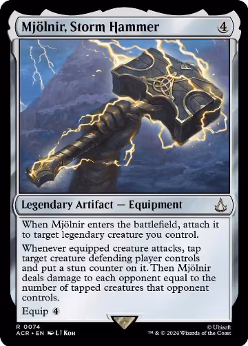 Mjolnir, Storm Hammer (74), Universes Beyond: Assassin's Creed — Magic card price
