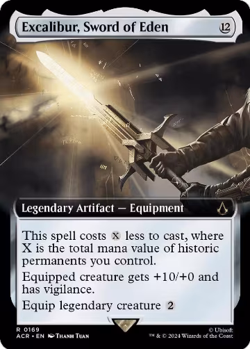 Excalibur, Sword of Eden (Extended Art) (169), Universes Beyond: Assassin's Creed — Magic card price
