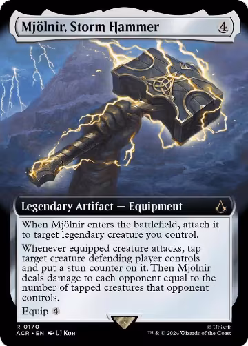 Mjolnir, Storm Hammer (Extended Art) (170), Universes Beyond: Assassin's Creed — Magic card price