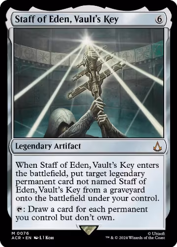 Staff of Eden, Vault's Key (76), Universes Beyond: Assassin's Creed — Magic card price