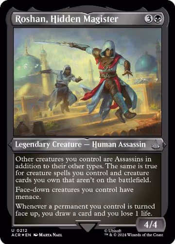 Roshan, Hidden Magister (Foil Etched) (212), Universes Beyond: Assassin's Creed — Magic card price