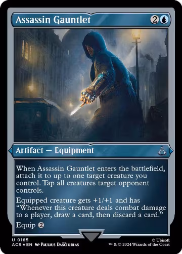Assassin Gauntlet (Foil Etched) (185), Universes Beyond: Assassin's Creed — Magic card price