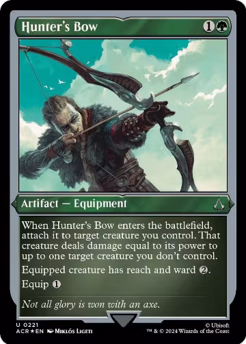 Hunter's Bow (Foil Etched) (221), Universes Beyond: Assassin's Creed — Magic card price