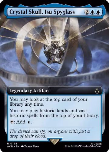 Crystal Skull, Isu Spyglass (Extended Art) (158), Universes Beyond: Assassin's Creed — Magic card price