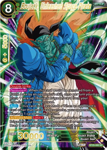 Boujack, Unleashed Space Pirate (BT25-085), Legend of the Dragon Balls — DB Super card price