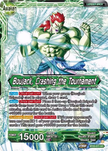 Boujack Brigade // Boujack, Crashing the Tournament (BT25-071), Legend of the Dragon Balls — DB Super card price