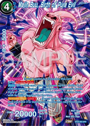 Majin Buu, Birth of Pure Evil (SPR) (BT25-065), Legend of the Dragon Balls — DB Super card price