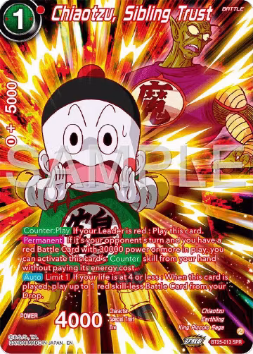 Chiaotzu, Sibling Trust (SPR) (BT25-013), Legend of the Dragon Balls — DB Super card price