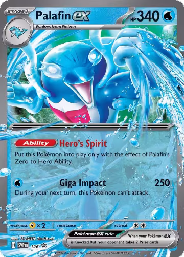 Palafin ex - 126 (126), Scarlet & Violet Promo Cards — Pokémon card price