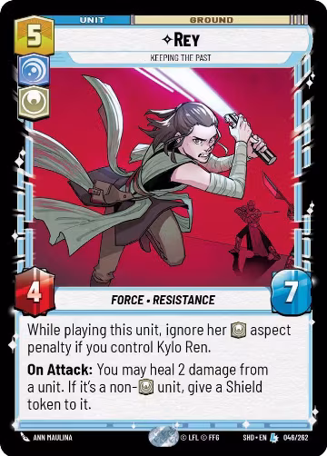 Rey - Keeping the Past (046/262), Shadows of the Galaxy — Star Wars card price