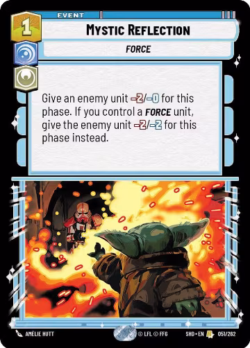 Mystic Reflection (051/262), Shadows of the Galaxy — Star Wars card price