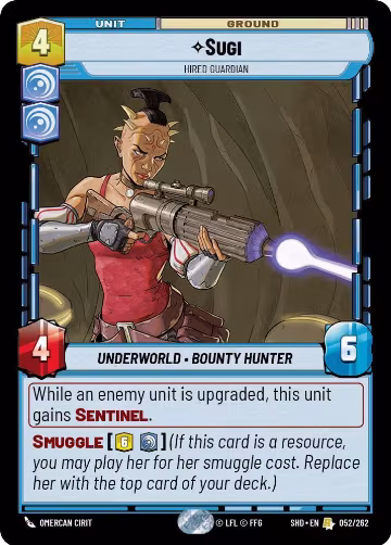 Sugi - Hired Guardian (052/262), Shadows of the Galaxy — Star Wars card price
