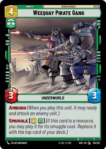 Weequay Pirate Gang (119/262), Shadows of the Galaxy — Star Wars card price