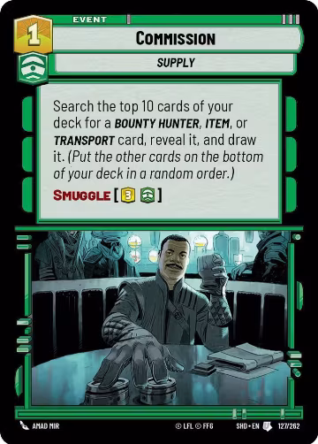 Commission (127/262), Shadows of the Galaxy — Star Wars card price