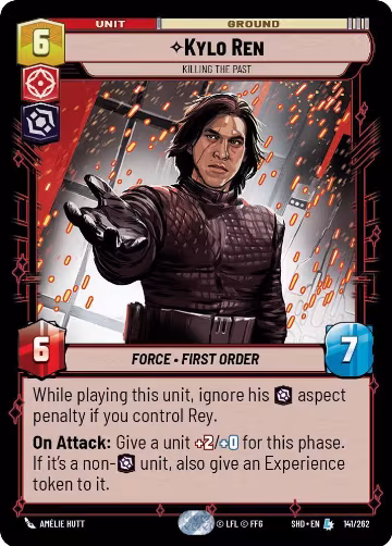 Kylo Ren - Killing the Past (141/262), Shadows of the Galaxy — Star Wars card price