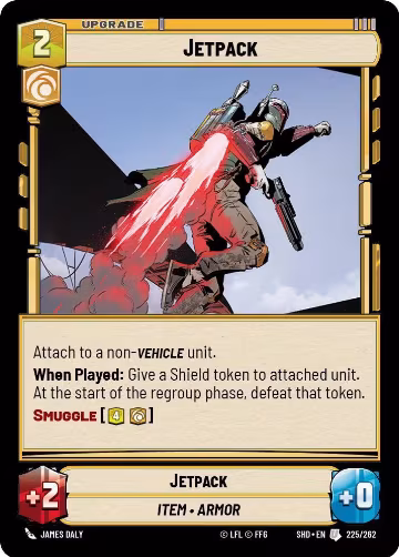 Jetpack (225/262), Shadows of the Galaxy — Star Wars card price
