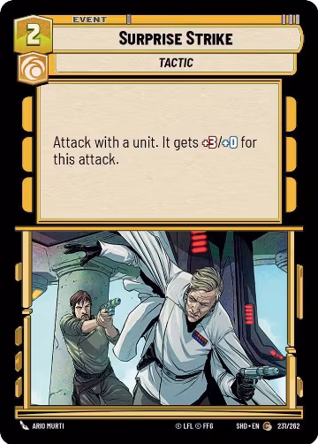 Surprise Strike (231/262), Shadows of the Galaxy — Star Wars card price