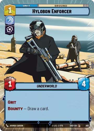 Hylobon Enforcer (Hyperspace) (305), Shadows of the Galaxy — Star Wars card price