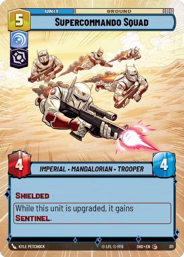 Supercommando Squad (Hyperspace) (311), Shadows of the Galaxy — Star Wars card price