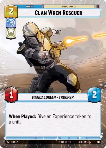 Clan Wren Rescuer (Hyperspace) (316), Shadows of the Galaxy — Star Wars card price
