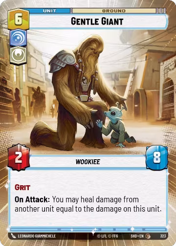 Gentle Giant (Hyperspace) (323), Shadows of the Galaxy — Star Wars card price