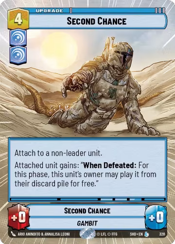 Second Chance (Hyperspace) (328), Shadows of the Galaxy — Star Wars card price