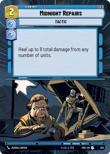 Midnight Repairs (Hyperspace) (329), Shadows of the Galaxy — Star Wars card price