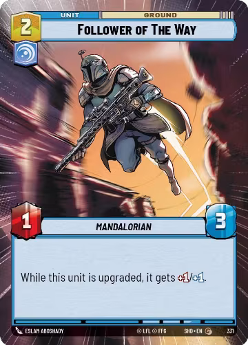 Follower of the Way (Hyperspace) (331), Shadows of the Galaxy — Star Wars card price