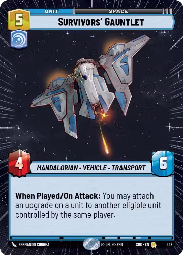 Survivors' Gauntlet (Hyperspace) (338), Shadows of the Galaxy — Star Wars card price