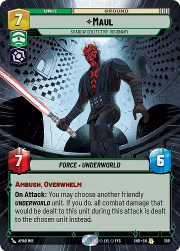 Maul - Shadow Collective Visionary (Hyperspace) (359), Shadows of the Galaxy — Star Wars card price