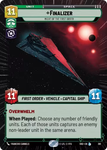 Finalizer - Might of the First Order (Hyperspace) (361), Shadows of the Galaxy — Star Wars card price
