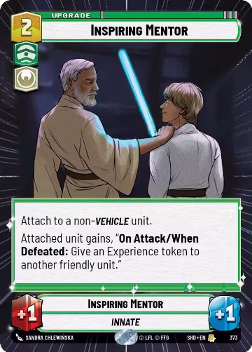 Inspiring Mentor (Hyperspace) (373), Shadows of the Galaxy — Star Wars card price