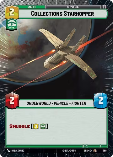 Collections Starhopper (Hyperspace) (380), Shadows of the Galaxy — Star Wars card price