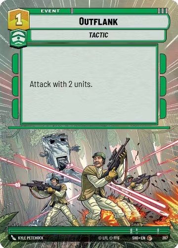 Outflank (Hyperspace) (397), Shadows of the Galaxy — Star Wars card price