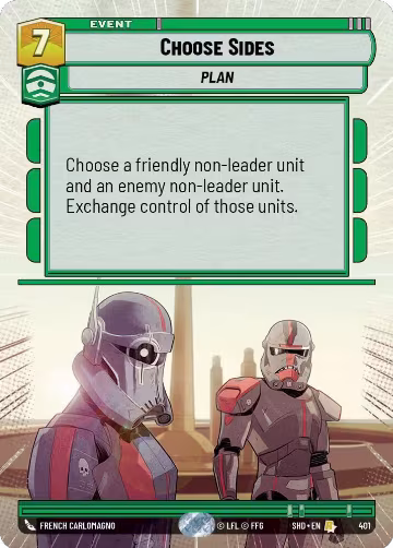 Choose Sides (Hyperspace) (401), Shadows of the Galaxy — Star Wars card price