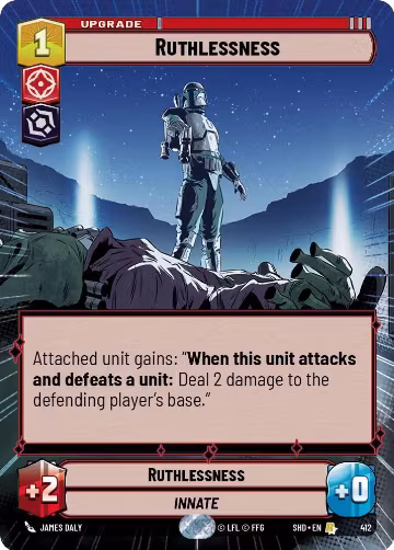 Ruthlessness (Hyperspace) (412), Shadows of the Galaxy — Star Wars card price