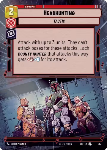 Headhunting (Hyperspace) (414), Shadows of the Galaxy — Star Wars card price
