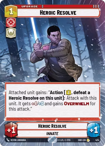 Heroic Resolve (Hyperspace) (424), Shadows of the Galaxy — Star Wars card price