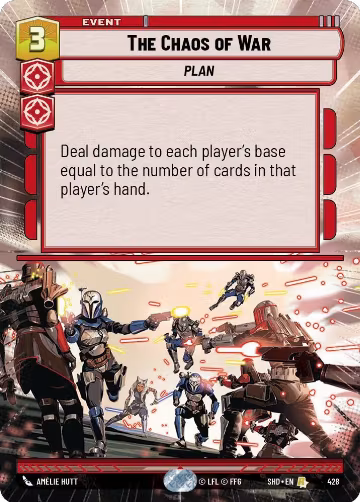 The Chaos of War (Hyperspace) (428), Shadows of the Galaxy — Star Wars card price