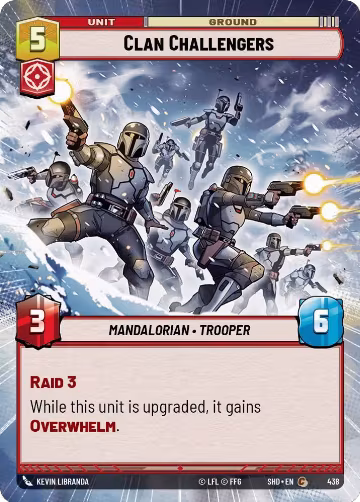 Clan Challengers (Hyperspace) (438), Shadows of the Galaxy — Star Wars card price
